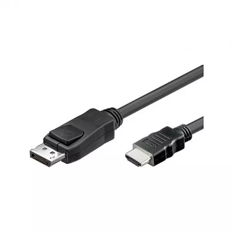 Good Connections HDMI 5 m, 5 m, HDMI, DisplayPort, Stecker, Stecker, Schwarz