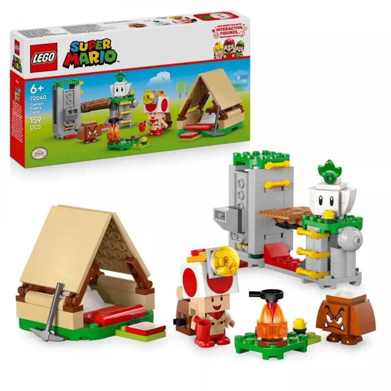 Konstruktionsspielzeug LEGO Captain Toads Camp Set 72040 mit interaktiven Super Mario-Funktionen