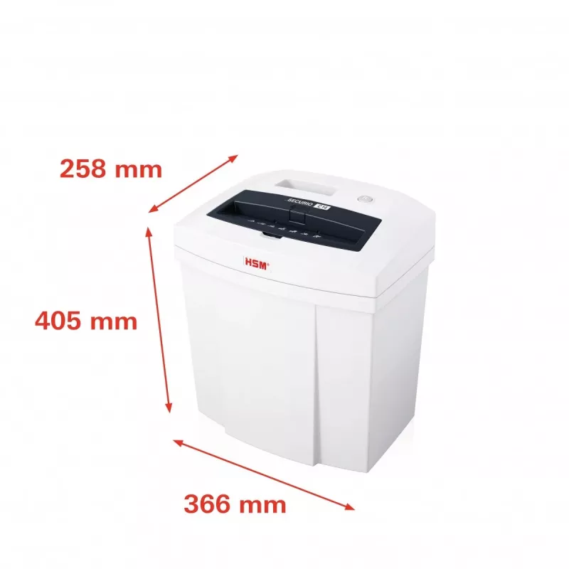 Aktenvernichter HSM SECURIO C14 Streifenschnitt 22,6 cm Weiß