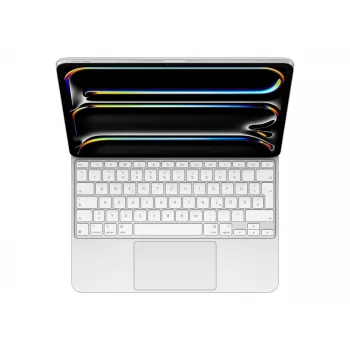 Apple Magic Tastatur für iPad Pro 13 Zoll M4 Deutsch Weiß QWERTZ Trackpad