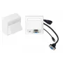 Vivolink WI221192 Steckdosen-Einsatz HDMI + VGA + 3,5 mm Weiß