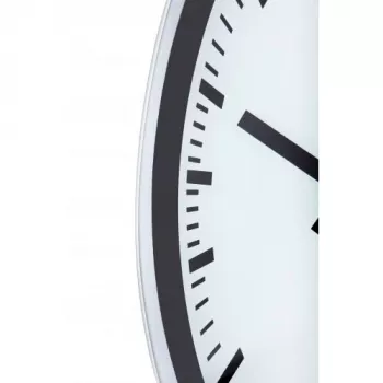 NeXtime Uhr 3031 Magic - Stripe, 25x35,2 cm, Wand, Weiß