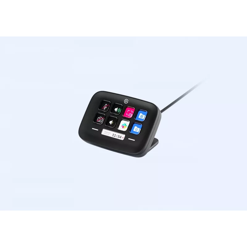 Hardware Stream Deck Elgato Neo schwarz 10GBJ9911 — anpassbare Tasten für Shortcuts und Makros