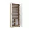 Aktenschrank OLIV 2D 74x35x180 cm, Sonoma-Eiche/weiß