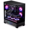 PHANTEKS XT View Matrix PC-Gehäuse, Midi-Tower, E-ATX, Temperiertes Glas, Matrix LED - schwarz (PH-XT523VM1_DBK01)