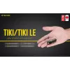 Handtaschenlampe Nitecore TIKI LE — 300 lm, USB-wiederaufladbar, Polycarbonat, IP66, stoßfest, 10,5 g, 55 mm, Schwarz