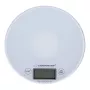 Elektronische Küchenwaage ESPERANZA EKS003W, 5 kg Kapazität, 1 g Genauigkeit, gehärtetes Glas, Touch-Steuerung