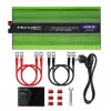 Qoltec Monolith Spannungswandler | Batterieladung | USV | 2000W | 4000W | 12V auf 230V | Reine Sinuswelle | LCD schwarz-grün