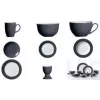 Porzellanuntertasse Ritzenhoff & Breker DOPPIO ANTHRAZIT 160 mm – spülmaschinenfest