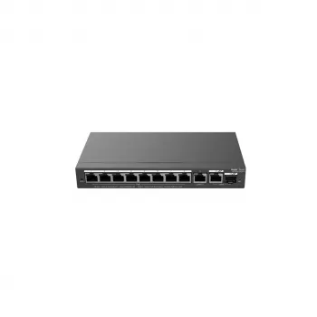Managed L2 Switch RUIJIE RG-ES210GS-P — 10x Gigabit RJ-45, 2x SFP, 8x PoE+ Ports, 120W PoE-Budget, Cloud-verwaltet
