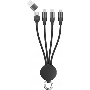 USB-Kabel 2GO 797363 USB A/USB C USB C/Mikro-USB B/Lightning Schwarz