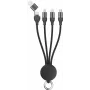 USB-Kabel 2GO 797363 USB A/USB C USB C/Mikro-USB B/Lightning Schwarz