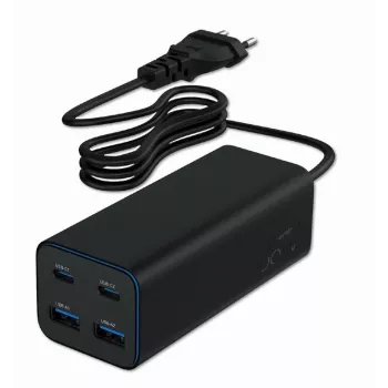 Gembird TA-UC-2A2C-PD100-01-BK Ladegerät für Mobilgeräte Laptop, Smartphone Schwarz AC Schnellladen Indoor