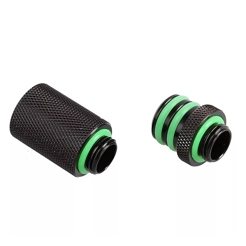Bitspower Direct-Connect Set gerade G1/4 inch AG - extra long, Schwarz