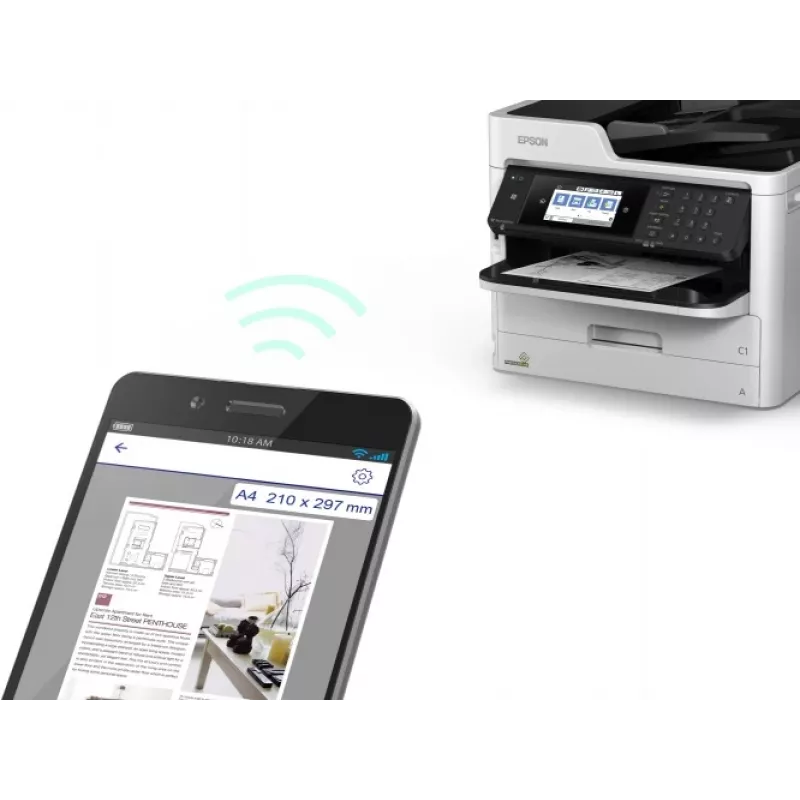 Inkjet-Drucker Epson WorkForce Pro WF-M5799DWF Monochrom-Multifunktionsgerät A4, hohes Druckvolumen 60.000–100.000 Seiten
