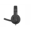 Kabelgebundenes binaurales Headset NATEC Rhea mit Bügelmikrofon, 3,5-mm-Anschlüsse, 2,2 m Kabel, 32 Ω Impedanz