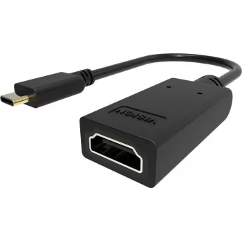 VISION Video-Adapter USB-C-Stecker auf HDMI-Buchse, 4K60Hz (3840×2160), schwarz