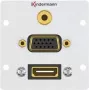 Buchsenleiste HDMI + VGA + 3,5 mm Kindermann 7444000586