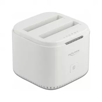 Docking-Station DeLOCK USB Type-C™ 3.2 für 2 x 2,5-Zoll-SATA-Festplatten/SSDs