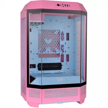 Thermaltake The Tower 300 Bubble Pink pink Tempered Glass - Midi/Mini Tower - ATX