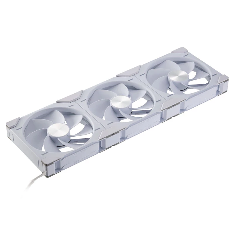 Phanteks D30-140 140mm Weiß PWM Gehäuselüfter 3er-Pack — 140x30 mm, 250–1800 U/min, FDB