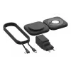 Kabellose 2-in-1-Ladestation Belkin BOOSTCHARGE PRO QI2 WIZ026VFBK — kabelloses Schnellladen für Smartphone und Kopfhörer