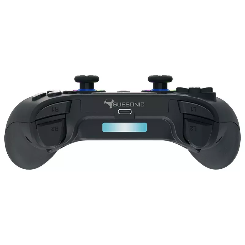 Gamepad Subsonic PS5 Wireless LED Controller Schwarz D-pad Home Optionen Teilen