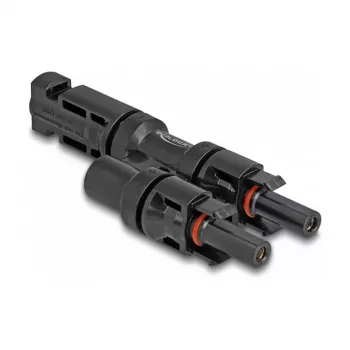 Solarmodul-Steckverbinder DeLOCK DL4 1 Stecker auf 2 Buchse Schwarz
