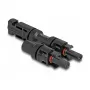 Solarmodul-Steckverbinder DeLOCK DL4 1 Stecker auf 2 Buchse Schwarz