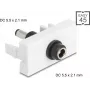 DC-Steckverbinder DELOCK Easy 45 5,5 x 2,1 mm Buchse auf DC 5,5 x 2,1 mm