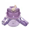 Extralink School Preschool Wasserflasche mit Strohhalm und Umhängeband für Kinder 1L