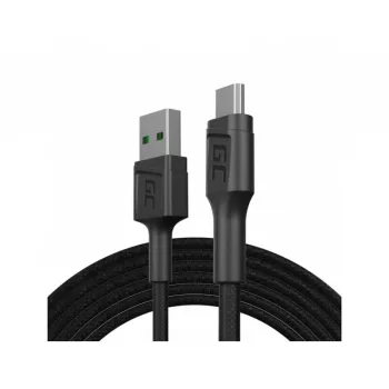 USB 2.0-Kabel Grün Cell KABGC20 — USB A auf Micro-USB B, 1,2 m, Schwarz