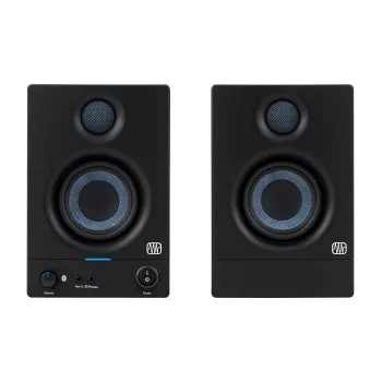 Studio-Aktivmonitore PreSonus Eris 3.5 BT 2nd Gen — 2×25W RMS, 80–20.000 Hz, Bluetooth 5.0, RCA/TRS-Eingänge, 3,5-mm-Kopfhörer