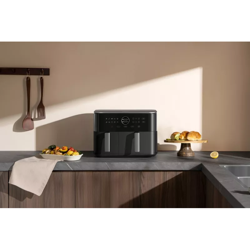 Xiaomi Dual Zone EAN Heißluftfritteuse 10 L 2700W Gesamtleistung Schwarz
