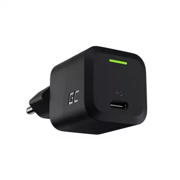 Ladegerät für Mobilgeräte Grün Cell CHARGC06, USB-C 33W, Quick Charge 3.0, AC-Eingang 100–240V, schwarz