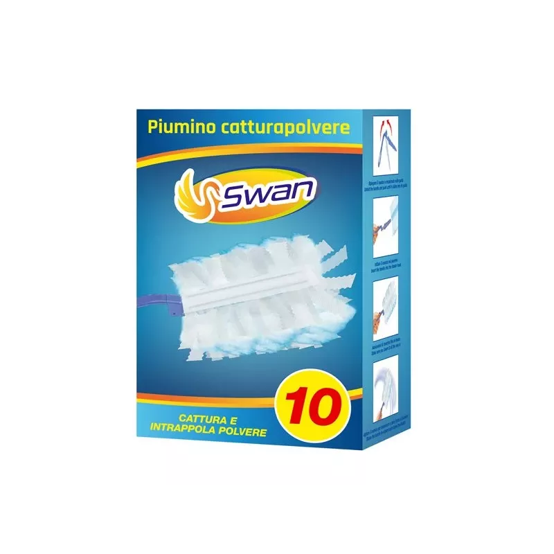 Beper Staubwedel-Set C203PUL004 mit 10 Nachfüllungen — Handstaubwedel-Set, austauschbare Mikrofaser-Köpfe