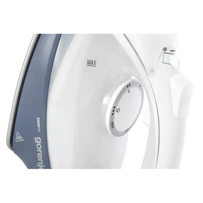 Gorenje SIK2600WB Dampfbügeleisen, 2600 W, Wassertankkapazität 450 ml, Dauerdampf 45 g/min, automatische Abschaltung, Blau/Schwarz | Gorenje