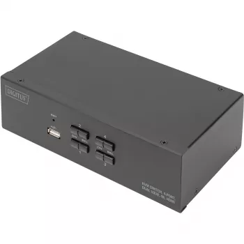 KVM Switch Digitus DS-12883 4 Port Dual Display 4K HDMI USB