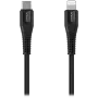 CANYON Kabel MFI-4 Type-C auf Lightning 1,2m Schwarz
