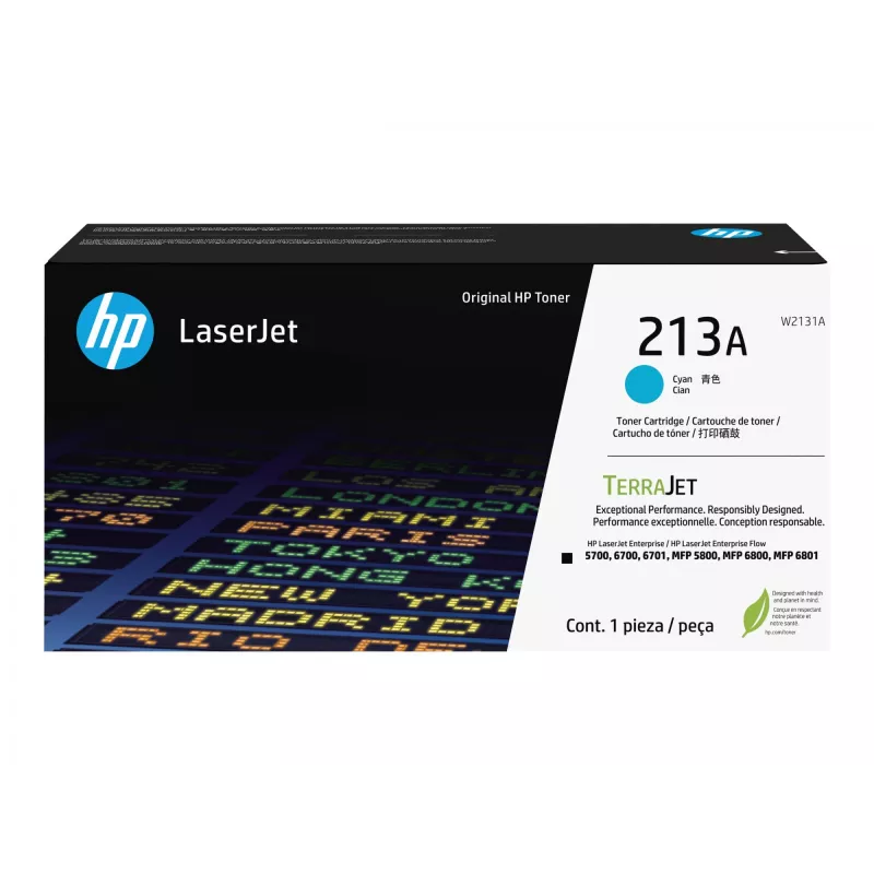 HP Toner 213A W2131A bis zu 3000 Seiten Cyan