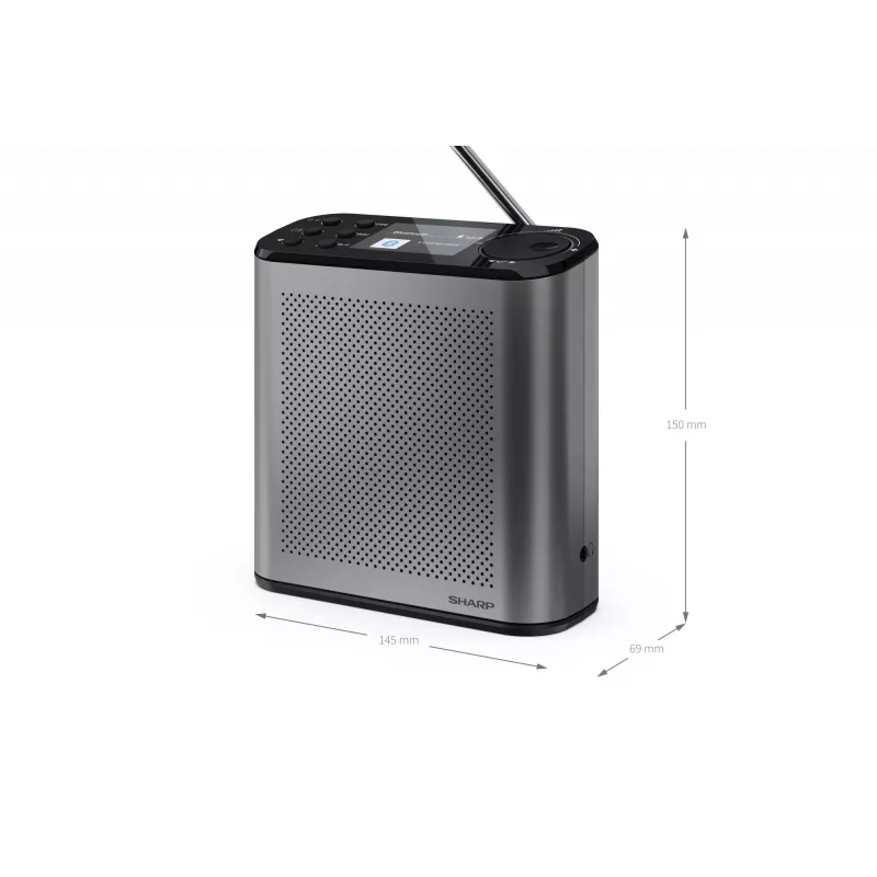 Tragbares Digitalradio Sharp DR-P530 (OSAKA) mit USB-Anschluss, Bluetooth und FM-Empfang