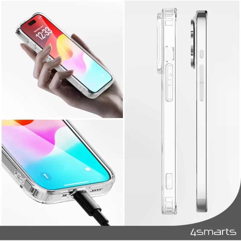 Shell-Hülle 4smarts 540606 für iPhone 15 Plus Transparent 17 cm