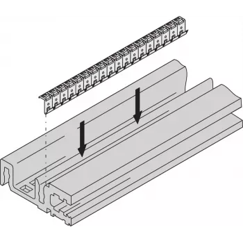 SCHROFF HORIZ.RAIL H VT 84HP EMC - Rack-Zubehör (24576084)