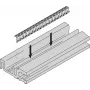 SCHROFF HORIZ.RAIL H VT 84HP EMC - Rack-Zubehör (24576084)