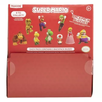 Backpack Buddies Schlüsselanhänger-Set Paladone Super Mario VKE mit 24 Stück – verschiedene Charaktere, Sammleraccessoires