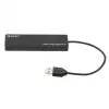 USB-Hub Tellur Basic 4-Port USB 2.0 — schwarz, 4x USB-A-Anschlüsse