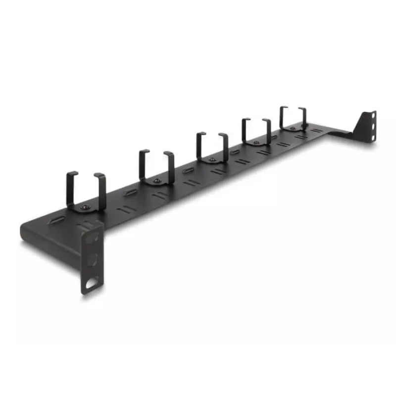 DeLOCK 19 Zoll Glasfaser-Routing-Panel 1U schwarz Rackmontage 1U