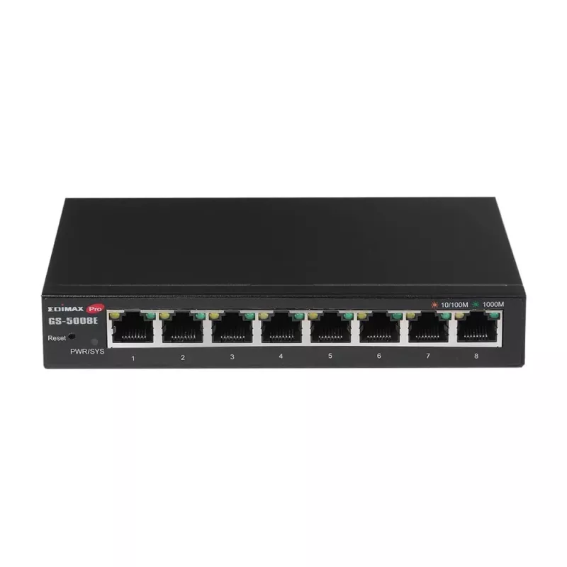Edimax GS-5008E Netzwerk-Switch Managed Gigabit Ethernet (10/100/1000) Schwarz