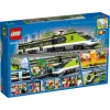 LEGO 60337 City Express Personenzug Set ferngesteuertes Spielzeug Geschenk für Kinder Jungen und Mädchen mit funktionierenden Scheinwerfern 2 Waggons und 24 Schienenteilen