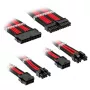 Kolink Core Standard Braided Kabel Extension Kit – Tiefschwarz / Racing-Rot, 24‑Pin + 8‑Pin + 6+2‑Pin + SATA